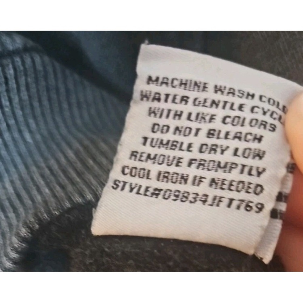 Lazy Sunday Gray Cropped Crewneck Sweatshirt Rhinestone Embellished Size M Y2K - Picture 5 of 5